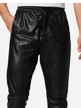 Inland Leather Jogger Pants